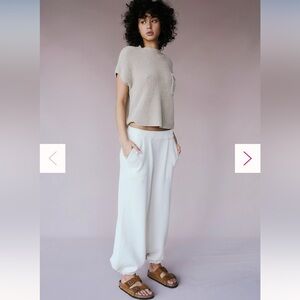 Free People Freya Sweater Set in Oatmeal Bone Size Medium Like New